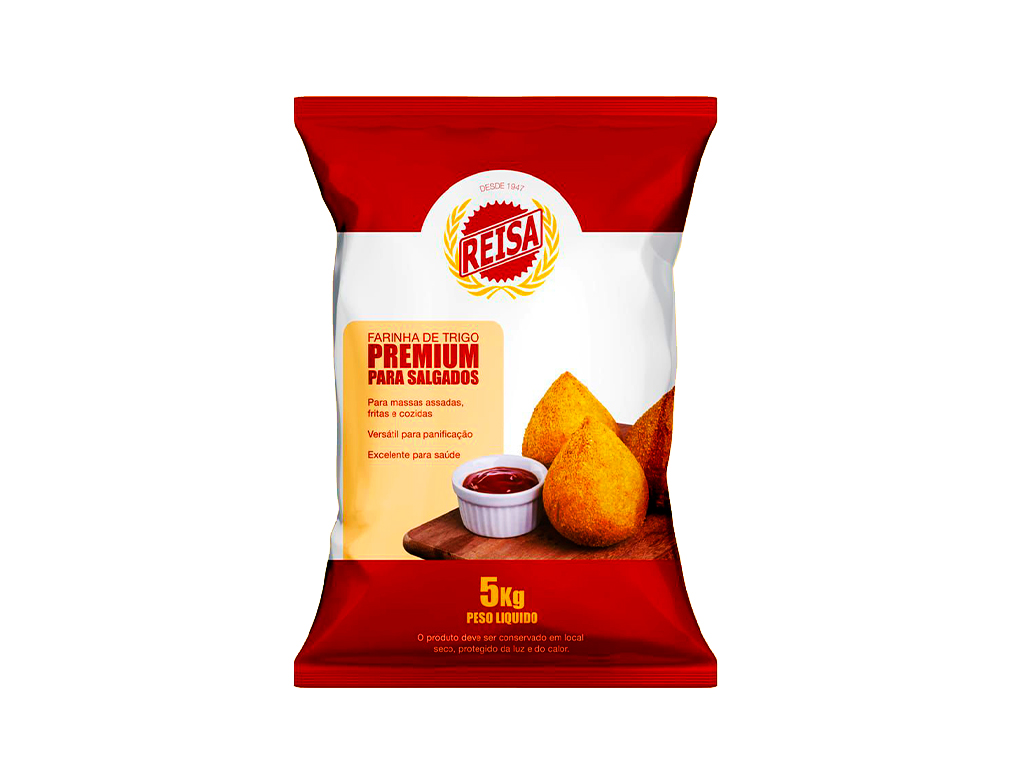 FARINHA DE TRIGO SALGADOS PREMIUM REISA 5 KG (FDO 25 KG)